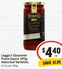 IGA Leggo's Gourmet Pasta Sauce offer