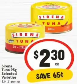 IGA Sirena Tuna offer