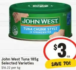 IGA John West Tuna offer