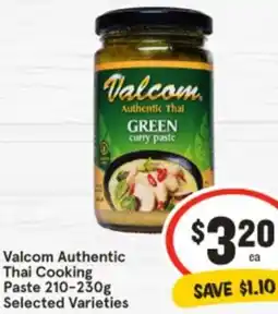 IGA Valcom Authentic Thai Cooking Paste offer
