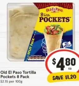 IGA Old El Paso Tortilla Pockets offer