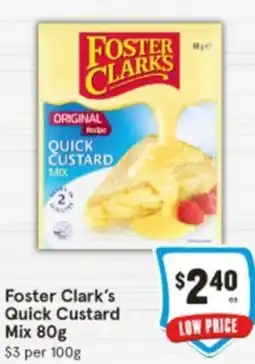 IGA Foster Clark's Quick Custard Mix offer