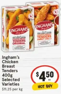 IGA Ingham's Chicken Breast Tenders offer