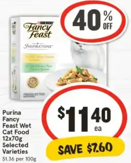 IGA Purina Fancy Feast Wet Cat Food offer