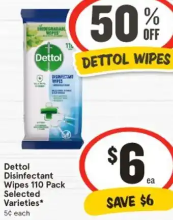 IGA Dettol Disinfectant Wipes offer