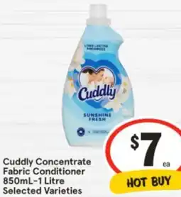 IGA Cuddly Concentrate Fabric Conditioner offer