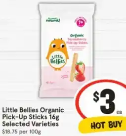 IGA Little Bellies Organic Pick-Up Sticks offer
