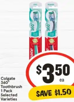 IGA Colgate 360° Toothbrush offer