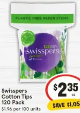 IGA Swisspers Cotton Tips offer