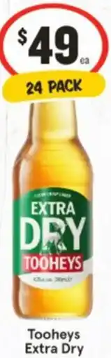 IGA Tooheys Extra Dry offer