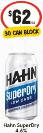 IGA Hahn Super Dry offer