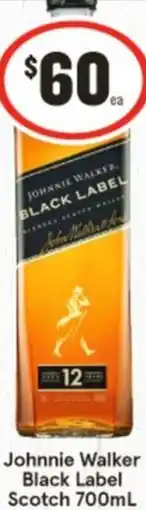 IGA Johnnie Walker Black Label Scotch offer