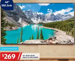 ALDI 40" AKAI Full HD Smart TV with webos offer