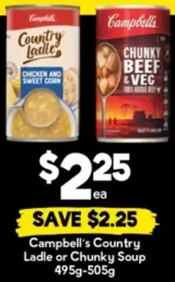 Drakes Campbell's Country Ladle or Chunky Soup offer