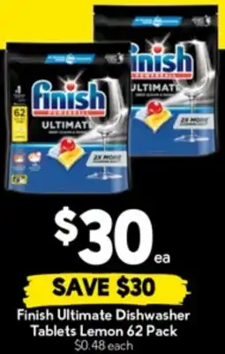 Drakes Finish Ultimate Dishwasher Tablets Lemon offer