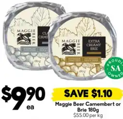Drakes Maggie Beer Camembert or Brie offer