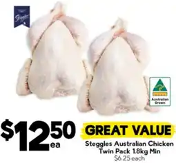 Drakes Steggles Australian Chicken Twin Pack offer