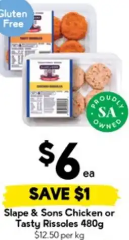Drakes Slape & Sons Chicken or Tasty Rissoles offer