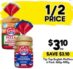 Drakes Tip Top English Muffins offer