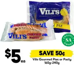 Drakes Vilis Gourmet Pies or Pasty offer