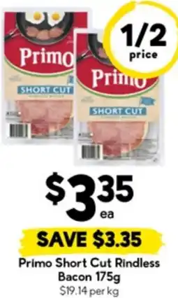 Drakes Primo Short Cut Rindless Bacon offer