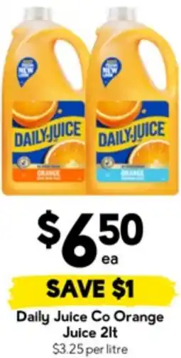 Drakes Daily Juice Co Orange Juice offer