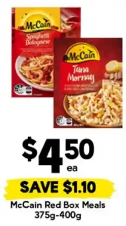 Drakes McCain Red Box Meals offer