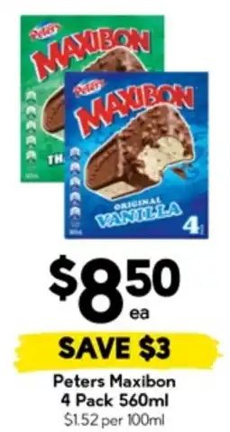 Drakes Peters Maxibon 4 Pack offer