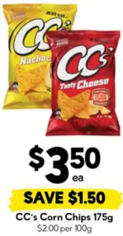 Drakes CC's Corn Chips offer