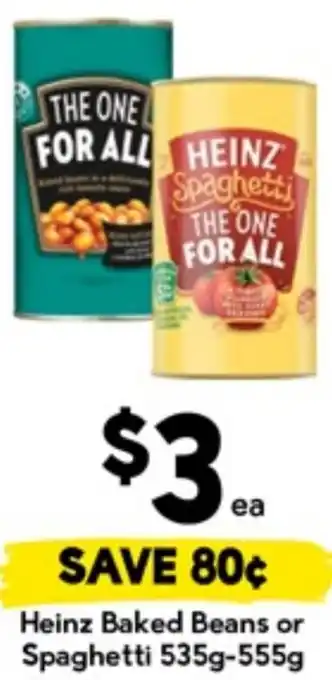 Drakes Heinz Baked Beans or Spaghetti offer