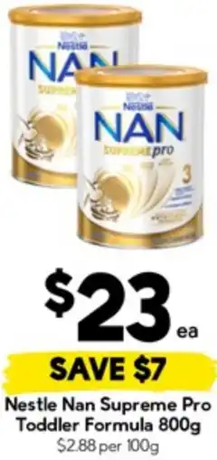 Drakes Nestle Nan Supreme Pro Toddler Formula offer