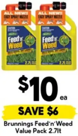 Drakes Brunnings Feed'n'Weed Value Pack offer