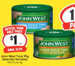 IGA John West Tuna offer