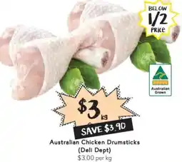 Drakes Australian Chicken Drumsticks (Deli Dept) offer
