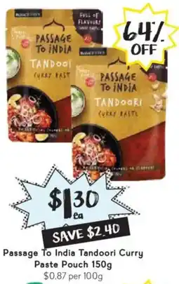 Drakes Passage To India Tandoori Curry Paste Pouch offer