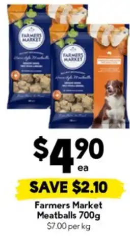 Drakes Farmers Market Meatballs offer
