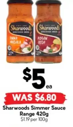 Drakes Sharwoods Simmer Sauce Range offer