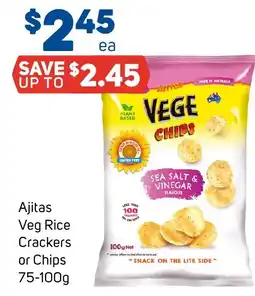 Foodland Ajitas Veg Rice Crackers or Chips offer