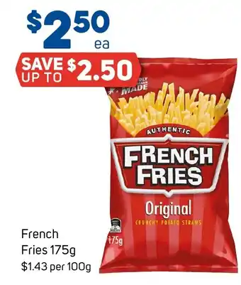 Foodland French Fries offer