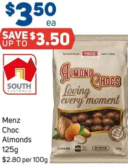 Foodland Menz Choc Almonds offer