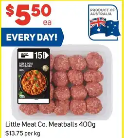 Foodland Little Meat Co. Meatballs offer