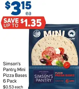Foodland Simson's Pantry Mini Pizza offer