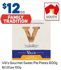 Foodland Vili's Gourmet Sweet Pie Plates offer
