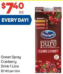 Foodland Ocean Spray Cranberry Drink offer