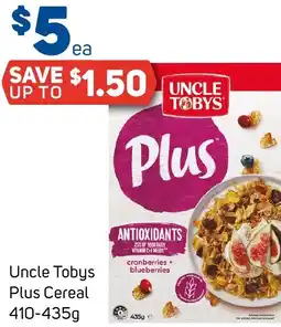 Foodland Uncle Tobys Plus Cereal offer