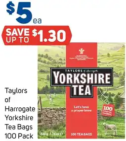Foodland Taylors of Harrogate Yorkshire Tea Bags offer