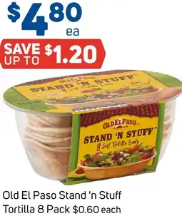 Foodland Old El Paso Stand 'n Stuff Tortilla offer