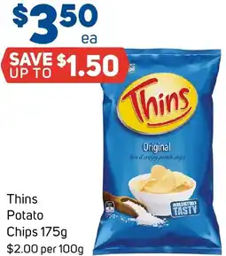 Foodland Thins Potato Chips offer