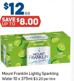 Foodland Mount Franklin Lightly Sparkling Water offer