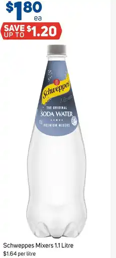 Foodland Schweppes Mixers offer